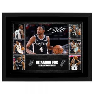 Basketball - De'Aaron Fox San Antonio Spurs Framed Pre Print