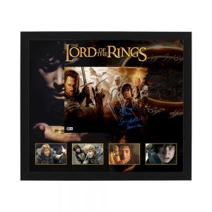 Elijah Wood- Sean Astin - Signed & Framed Lord of the Rings 11x14 Photograph (Beckett Hologram)