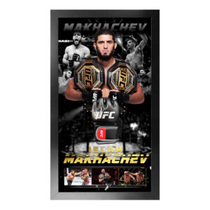Islam Makhachev Signed & Framed UFC Glove (JSA)