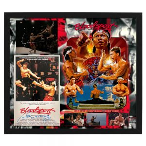 Jean Claude Van Damme & Bolo Yeung Signed & Framed Bloodsport Collage