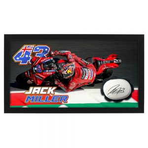 MotoGP - Jack Miller Signed & Framed Knee Slider