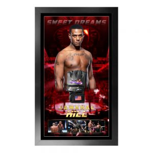 UFC - Jamahal Hill Signed & Framed UFC Glove (Beckett Hologram)
