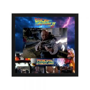 James Tolkan - Signed & Framed 11x17 "Back to the Future: Part Two" Photograph Collage (ACOA COA)