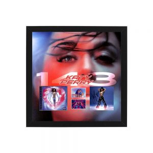 Katy Perry - Signed & Framed "143" CD Art Card Deluxe Display (ACOA COA)