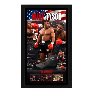 Boxing - Mike Tyson Signed & Framed Boxing Shoe