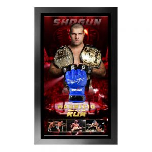 UFC - Mauricio "Shogun" Rua Signed & Framed UFC Glove (Beckett Hologram)
