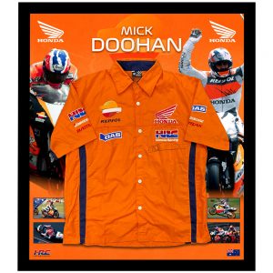 Moto GP - Mick Doohan Signed & Framed Motor Racing Shirt