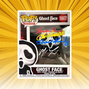 RARE Cast Signed - "Ghost Face" #1607 Autographed Funko POP! Vinyl Figure (JSA Hologram)