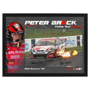 V8 Supercars - Peter Brock Signed and Framed 11x17 Photo Display