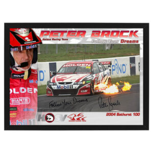 V8 Supercars - Peter Brock Signed and Framed 11x17 Photo Display