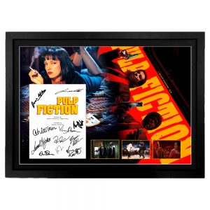 Cast Signed & Framed "Pulp Fiction" Movie Script Cover