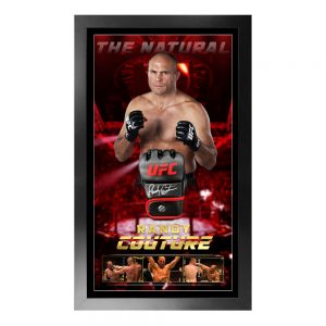 UFC - Randy Couture Signed & Framed UFC Glove (Beckett Hologram)