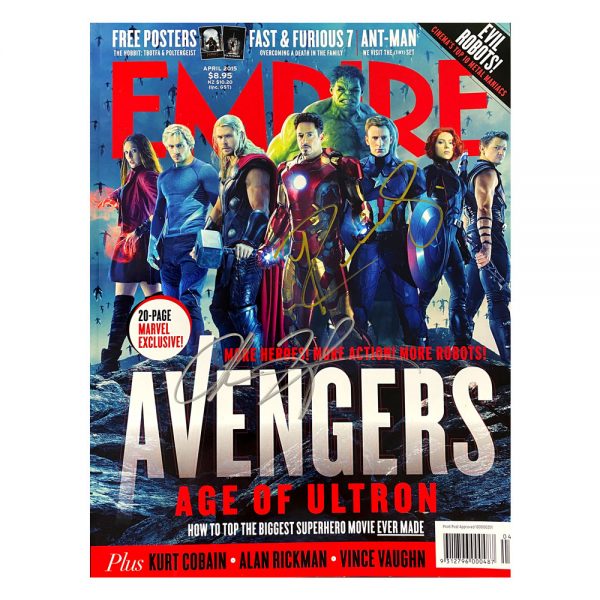 Robert Downey Jr & Chris Hemsworth "Avengers" Signed and Framed Display ...