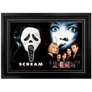 Scream - Matthew Lillard & Skeet Ulrich Signed & Framed Ghostface Mask (Beckett Hologram)