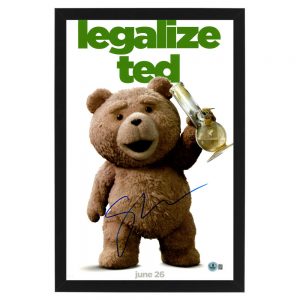 Seth MacFarlane - "Ted" Signed & Framed 11x17 Mini Movie Poster (Beckett Hologram)