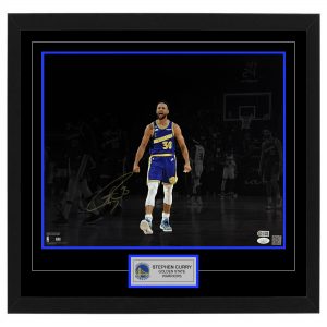 Basketball – STEPHEN CURRY Signed & Framed Warriors 16x20 Photo Display (JSA & Curry Hologram)