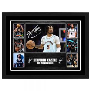 Basketball - Stephon Castle San Antonio Spurs Framed Pre Print
