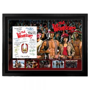 Cast Signed & Framed "The Warriors" Movie Script Cover