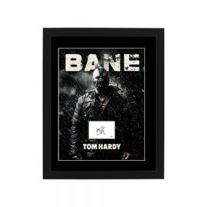 Tom Hardy - Batman: The Dark Knight Rises "BANE" Signed & Framed Signature Card Display (ACOA COA)