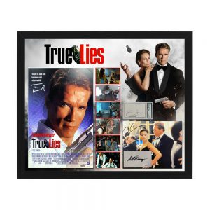CAST SIGNED - True Lies Movie Display collage (JSA, PSA & Schwartz)