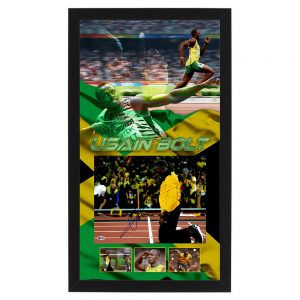 Usain Bolt Signed & Framed 11x14 Photo (Beckett)