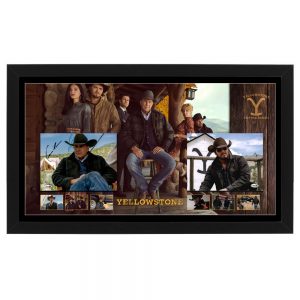 Kevin Costner & Cole Hauser Signed & Framed "Yellowstone" 8x10 Photograph's (JSA COA)