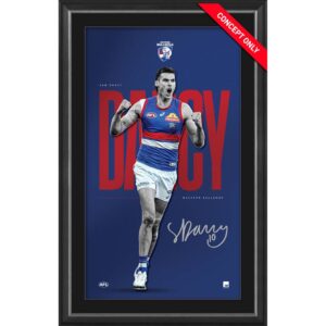 Sam Darcy Western Bulldogs Signed & Framed Official AFL Vertiramic