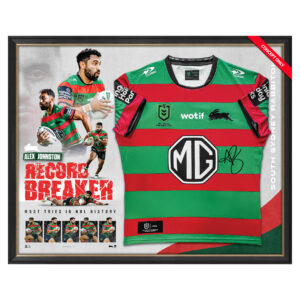 NRL - Alex Johnston 213 Tries Record Breaker Signed Jersey