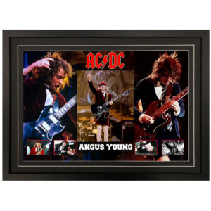 ACDC - Angus Young Signed & Framed 8x10 Photo Display