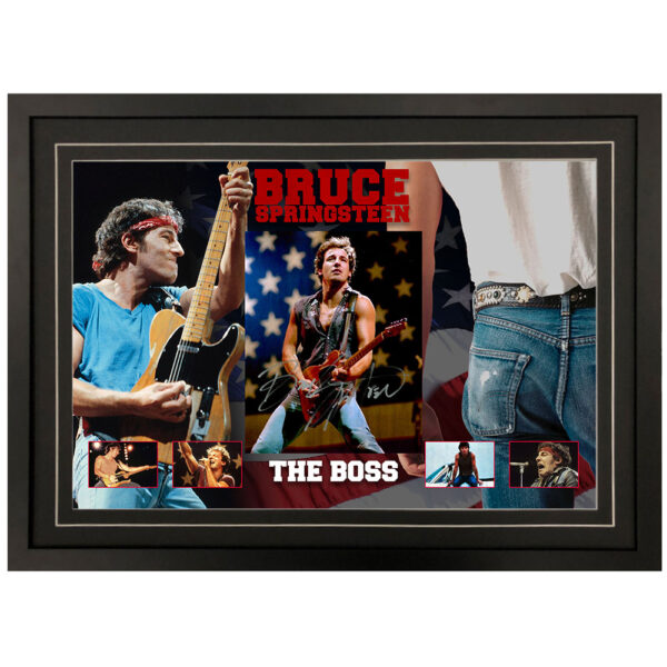 Bruce Springsteen - The Boss Signed & Framed 8x10 Photo Display ...