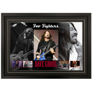 Foo Fighters - Dave Grohl Signed & Framed 8x10 Photo Display