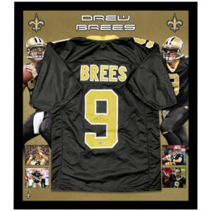 NFL – Drew Brees Signed & Framed Saints Jersey (Beckett)
