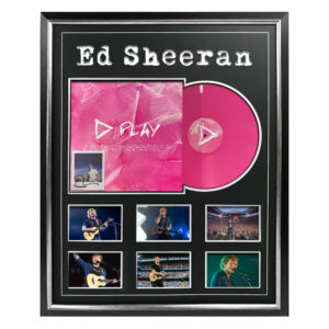 Music - Ed Sheeran Signed & Framed "Play" Vinyl Album