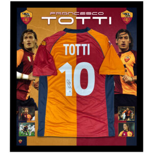 FRANCESCO TOTTI Signed & Framed AS Roma Jersey (Beckett)