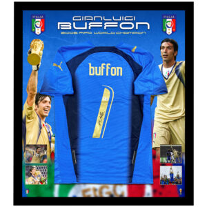 Soccer – Gianluigi Buffon Signed & Framed Italy 2006 FIFA Jersey (Beckett)