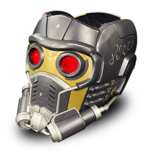 Samuel L. Jackson, Karen Gillan, Paul Rudd, Paul Bettany Autographed Marvel Legends Star Lord Helmet