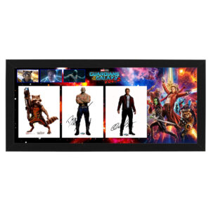 Guardians of the Galaxy Vol.2 - Chris Pratt, Bradley Cooper, Dave Bautista Signed & Framed 8x10 Photographs (RA)