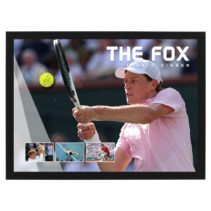 Jannik Sinner Signed & Framed Tennis Ball