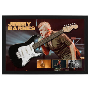 Music – Jimmy Barnes Hand Signed & Framed Full size Guitar