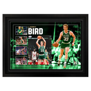 Larry Bird - Boston Celtics Signed & Framed 8x10 Photo Display (PSA/DNA)