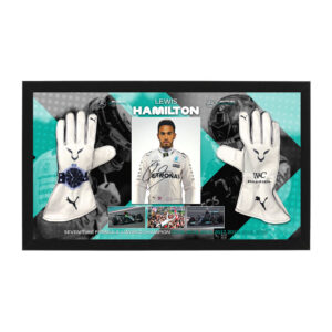 Formula 1 - Lewis Hamilton Signed & Framed Glove Display
