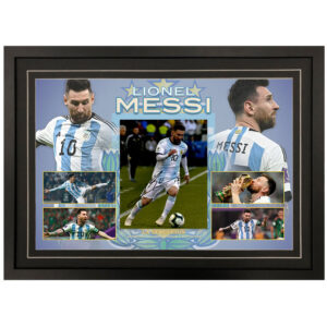 Lionel Messi - Argentina FC Signed & Framed 8x10 Photo Display