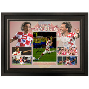 Luka Modrić - Croatia FC Signed & Framed 8x10 Photo Display