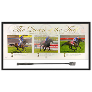 MAKYBE DIVA Glen Boss Signed & Framed Whip Display