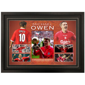 Michael Owen - Liverpool FC Signed & Framed 8x10 Photo Display