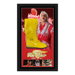 WWE - Ric Flair Signed & Framed Wrestling Boot (Beckett)