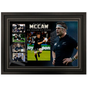 Rugby Union - Richie McCaw All-Blacks Signed & Framed 8x10 Photo Display