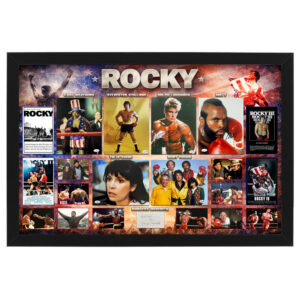 Rocky Cast Signed Framed Photo Display (JSA, ACOA)