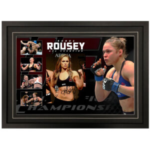 UFC - Ronda Rousey Signed & Framed 8x10 Photo Display