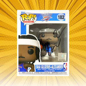Shai Gilgeous-Alexander - "NBA" #182 Autographed Funko Pop! Vinyl (JSA)